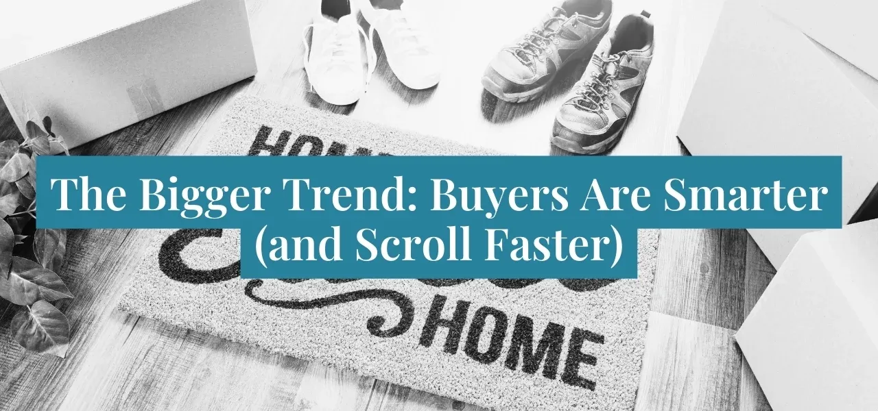 Welcome home doormat with packages and shoes near a front door, symbolizing homeownership and buyer expectations.